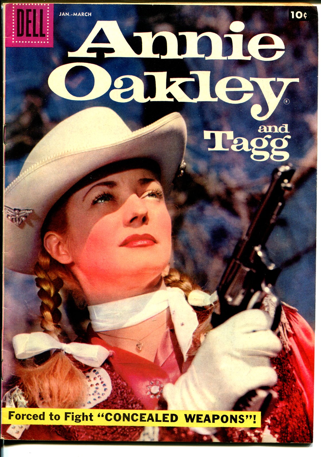 Annie Oakley and Tagg #14 1958-Dell-Gail Davis TV series photo cover-VF-:  (1958) Comic | DTA Collectibles