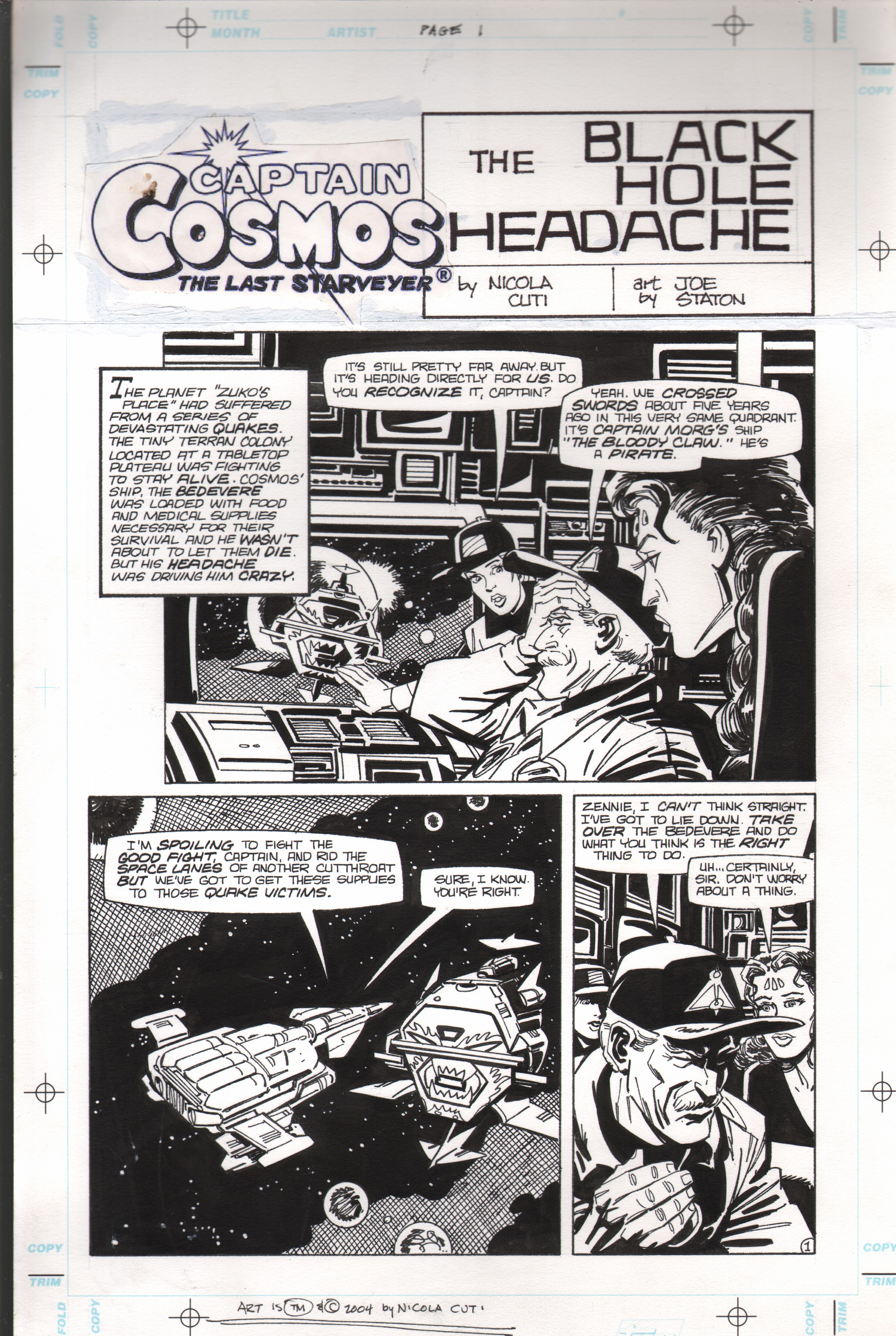 Captain Cosmos The Last Starveyer 04 Nicola Cuti Joe Staton Rockets Robots Fn 04 Comic Dta Collectibles