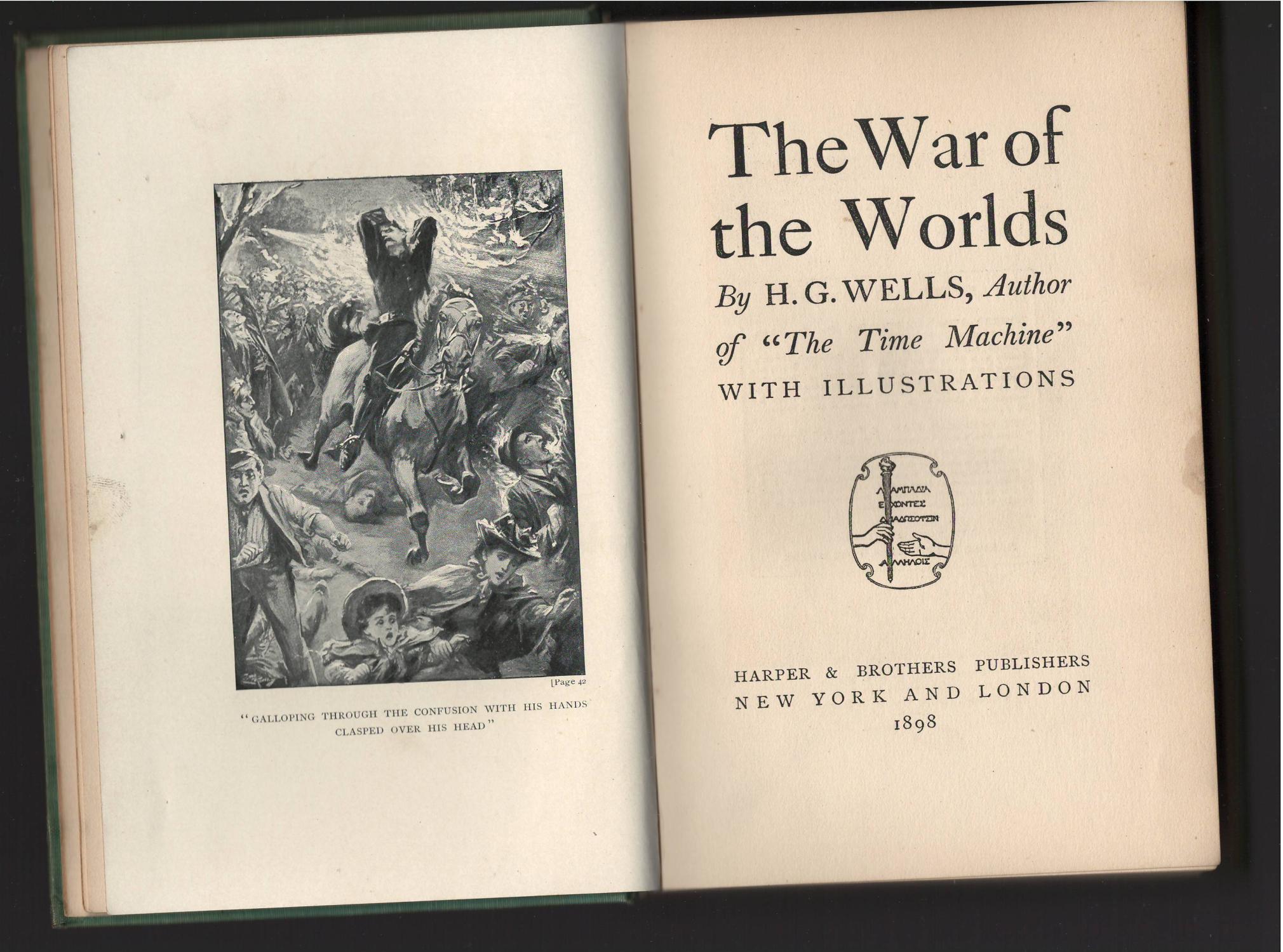 hg wells war of the worlds first edition hg wells war of the worlds first edition