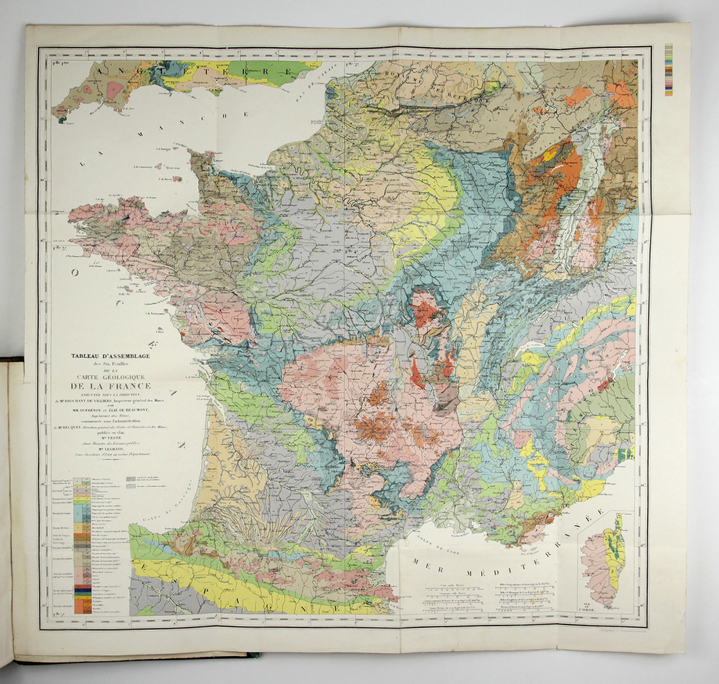 Explication de la carte géologique de la France. Volumes I-IV (text and ...