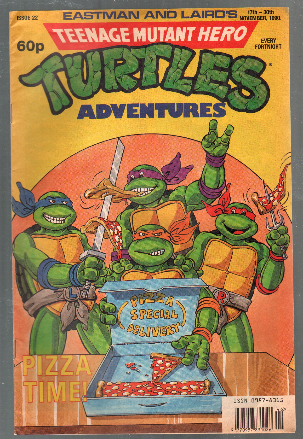 Teenage Mutant Hero Turtles #22-1990-rare U.K. edition in color-Ninja  Turtles-VG: (1990) Fumetto