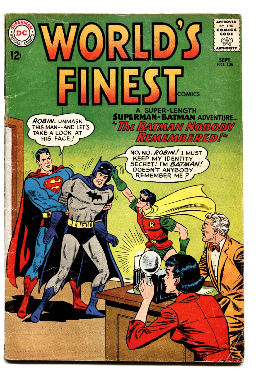 #136 BATMAN-SUPERMAN-ROBIN comic book 1962-DC (1962) Comic | DTA Collectibles