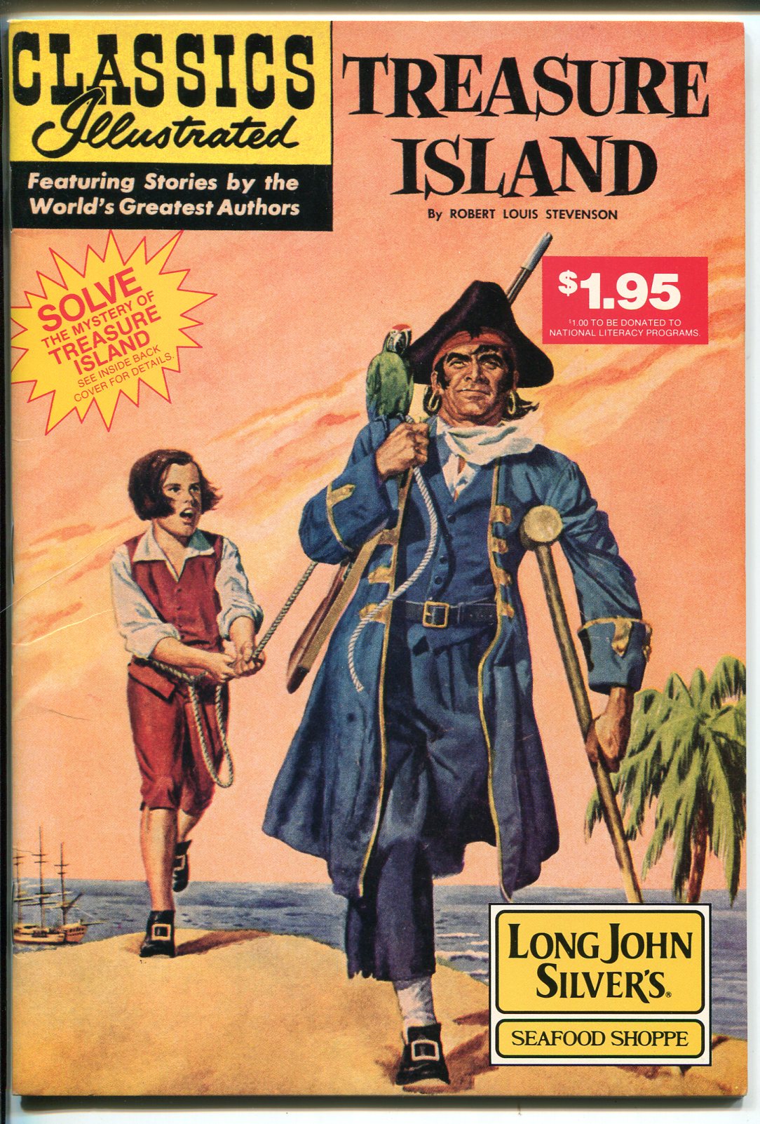 Classics Illustrated #64-1990's-Treasure Island-Long John Silver's promo-NM- [As New] [Softcover]