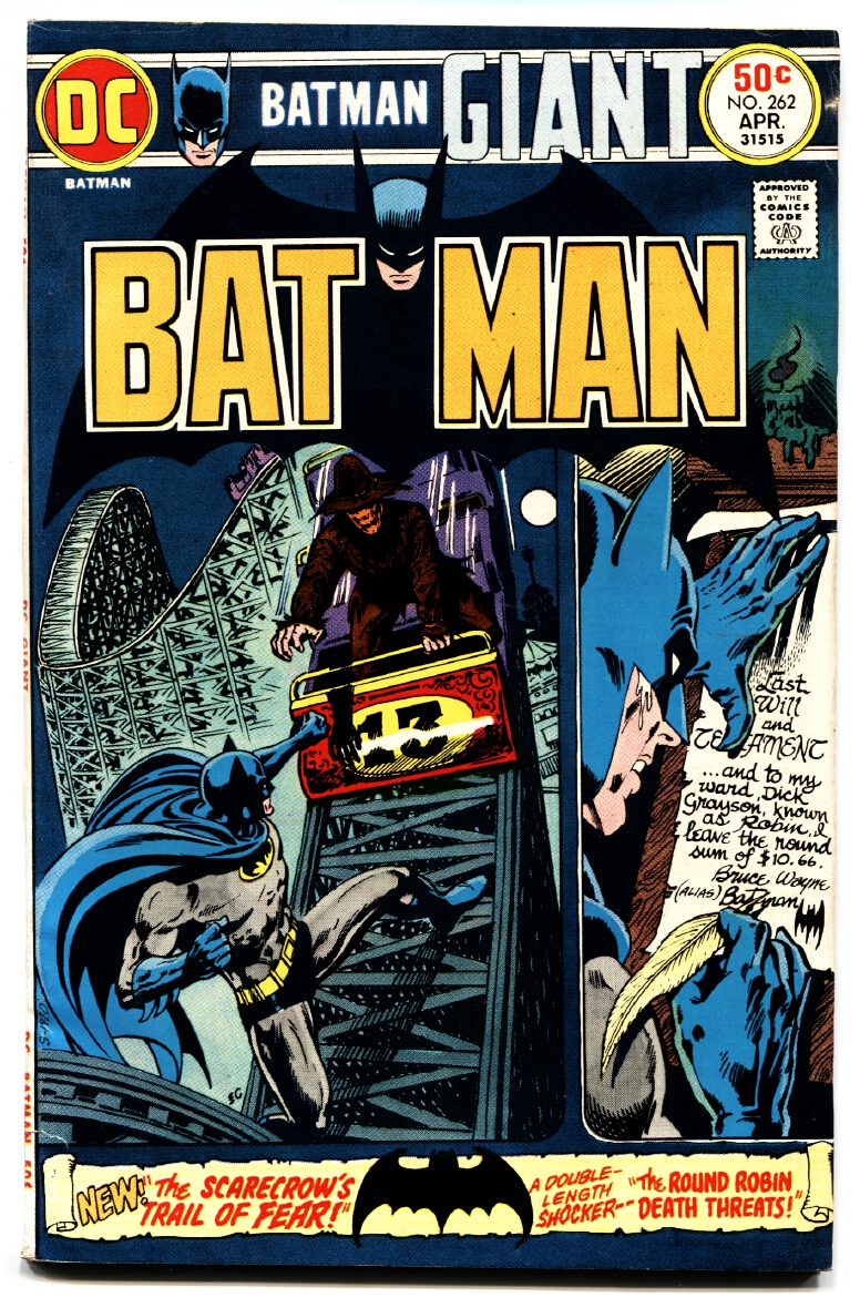 BATMAN #262 COMIC BOOK 1975-DC-scarecrow-Giant Size Comic book: (1975)  Comic | DTA Collectibles