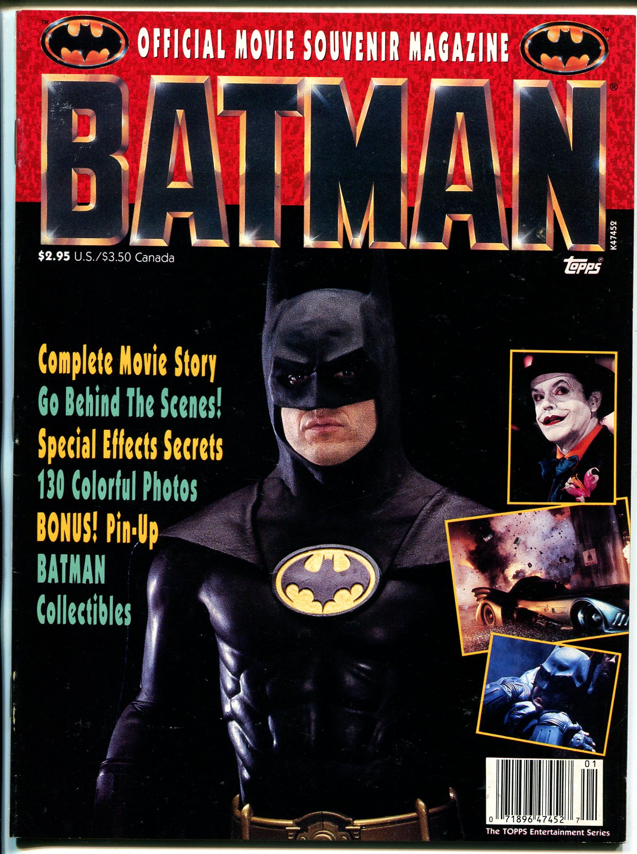 Batman 1988-Topps-movie mag-Michael Keaton Jack Nicholson-VG: (1989)  Magazine / Periodical | DTA Collectibles
