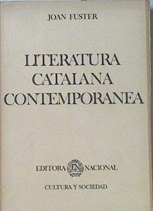 Literatura Catalana Contemporánea, - Fuster, Joan