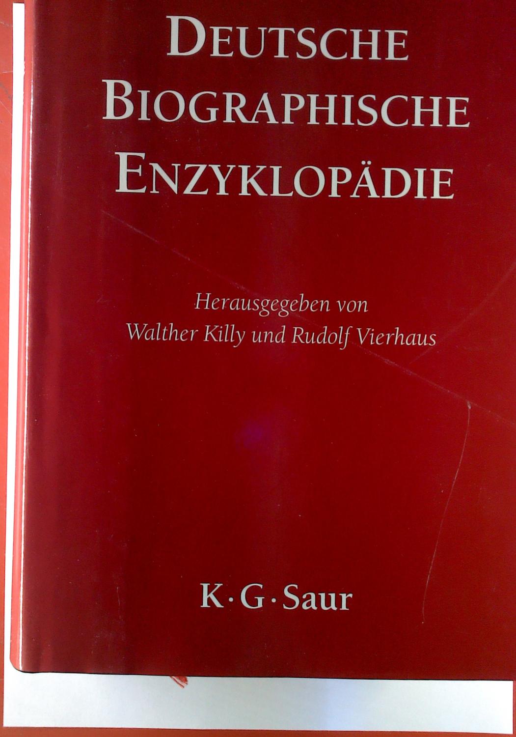Deutsche biographische Enzyklopädie. Band 4, Gies - Hessel. - Walther Killy, Rudolf Vierhaus