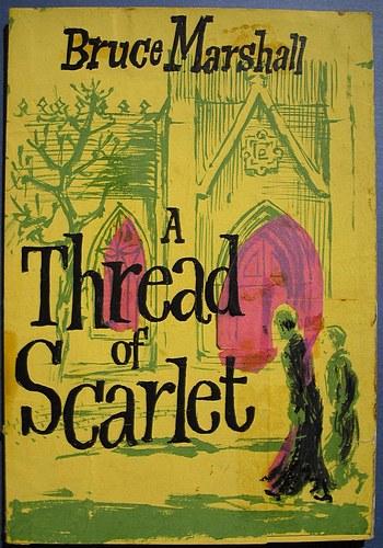 Original "Rough Design" Artwork for the Dustwrapper of A Thread of Scarlet Marshall, Bruce [ ]