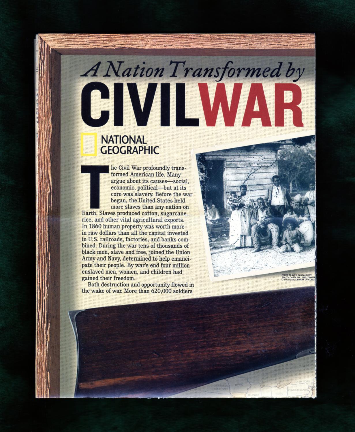 2005 National Geographic Poster A Nation Transformed by the Civil War 