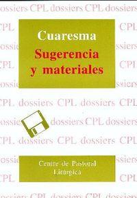 Cuaresma, sugerencias y materiales