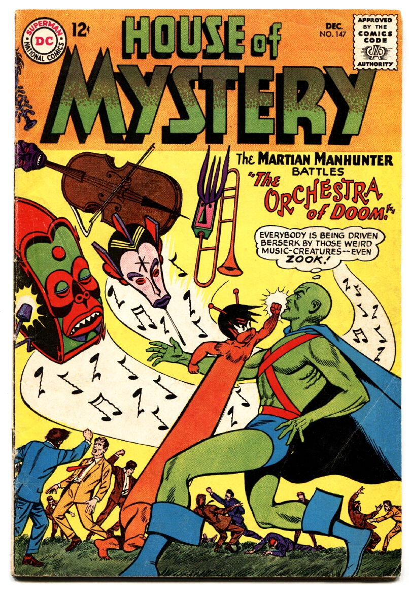 HOUSE OF MYSTERY #147 comic book -MANHUNTER FROM MARS-DC fn-: (1964) Comic  | DTA Collectibles