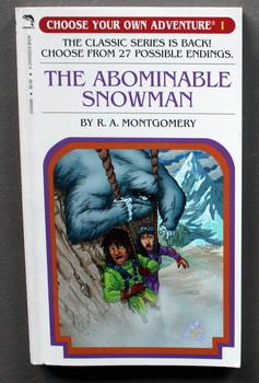 The Abominable Snowman Choose Your Own Adventure 1 By Montgomery R A Near Fine Soft Cover 05 First Edition By This Publisher Comic World