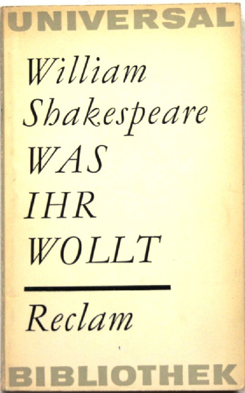 Was ihr wollt. - Shakespeare, William