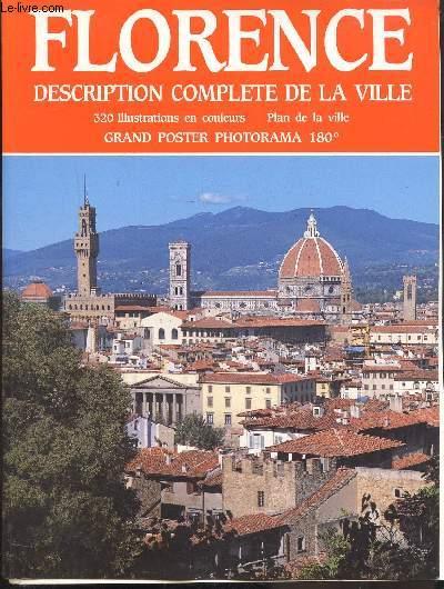FLORENCE - DESCRIPTION COMPLETE DE LA VILLE - 1 plan de la ville - Grand poster photorama 180° FUSI ROLANDO - FUSI PIERO [Bon] [Couverture souple]