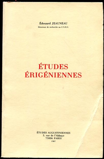 Etudes Erigeniennes - Jeauneau, Edouard