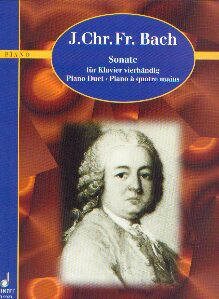 Sonate für Klavier vierhändig - Bach, Johann Christoph Friedrich (1732-1795)