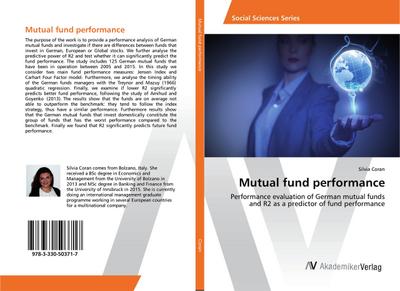 Mutual fund performance : Performance evaluation of German mutual funds and R2 as a predictor of fund performance - Silvia Coran