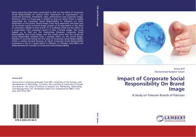 Impact of Corporate Social Responsibility On Brand Image : A Study on Telecom Brands of Pakistan - Amna Arif