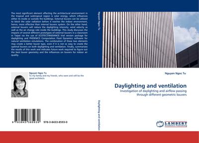 Daylighting and ventilation : Investigation of daylighting and airflow passing through different geometric louvers - Nguyen Ngoc Tu