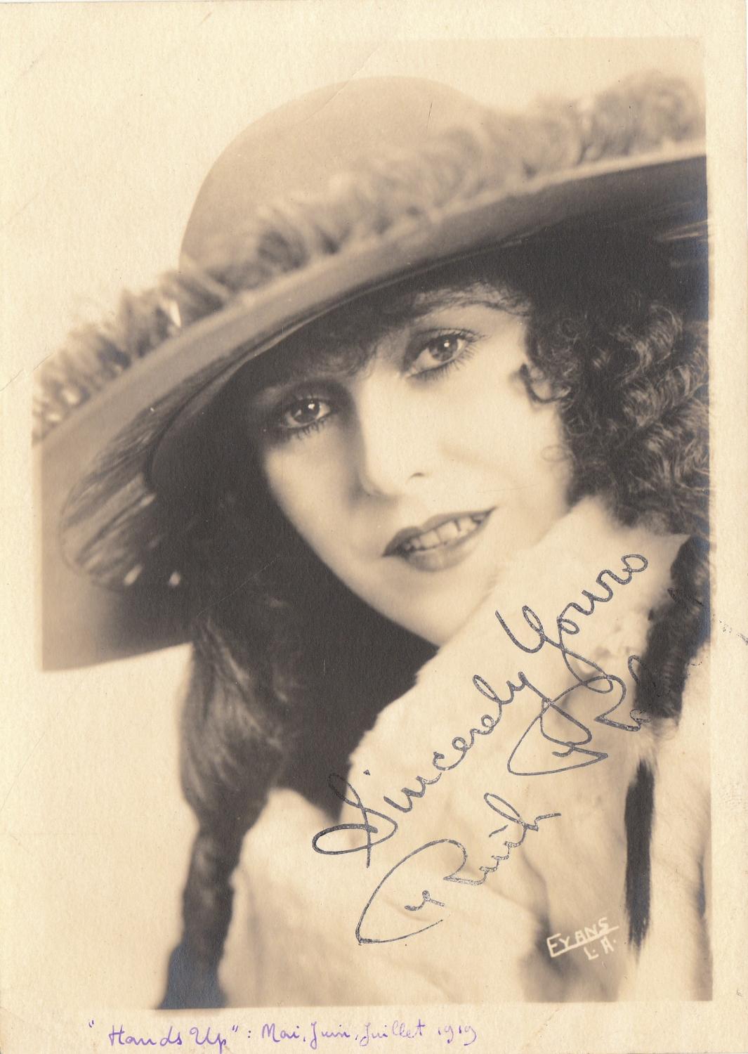RUTH ROLAND - 3 Vintage promo Stills - Signed: (1920) Signed by Author ...