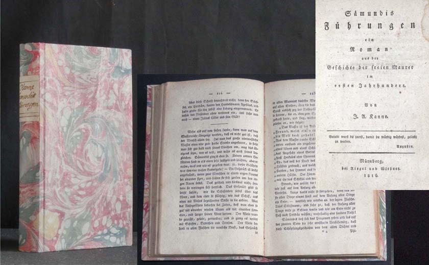 Sämundis Führungen, ein Roman aus der Geschichte der freien Maurer im ersten Jahrhundert. - KANNE, J. A.;