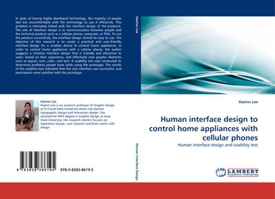 Human interface design to control home appliances with cellular phones : Human interface design and usability test - Haeinn Lee