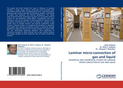 Laminar micro-convection of gas and liquid : NUMERICAL AND THEORETICAL STUDIES ON LAMINAR MICRO-CONVECTION OF GAS AND LIQUID - Nitin Gulhane