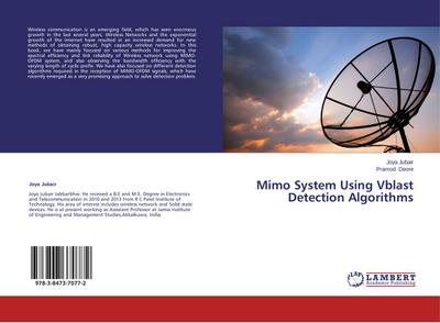 Mimo System Using Vblast Detection Algorithms - Joya Jubair