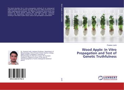 Wood Apple: In Vitro Propagation and Test of Genetic Truthfulness - Preetam Joshi
