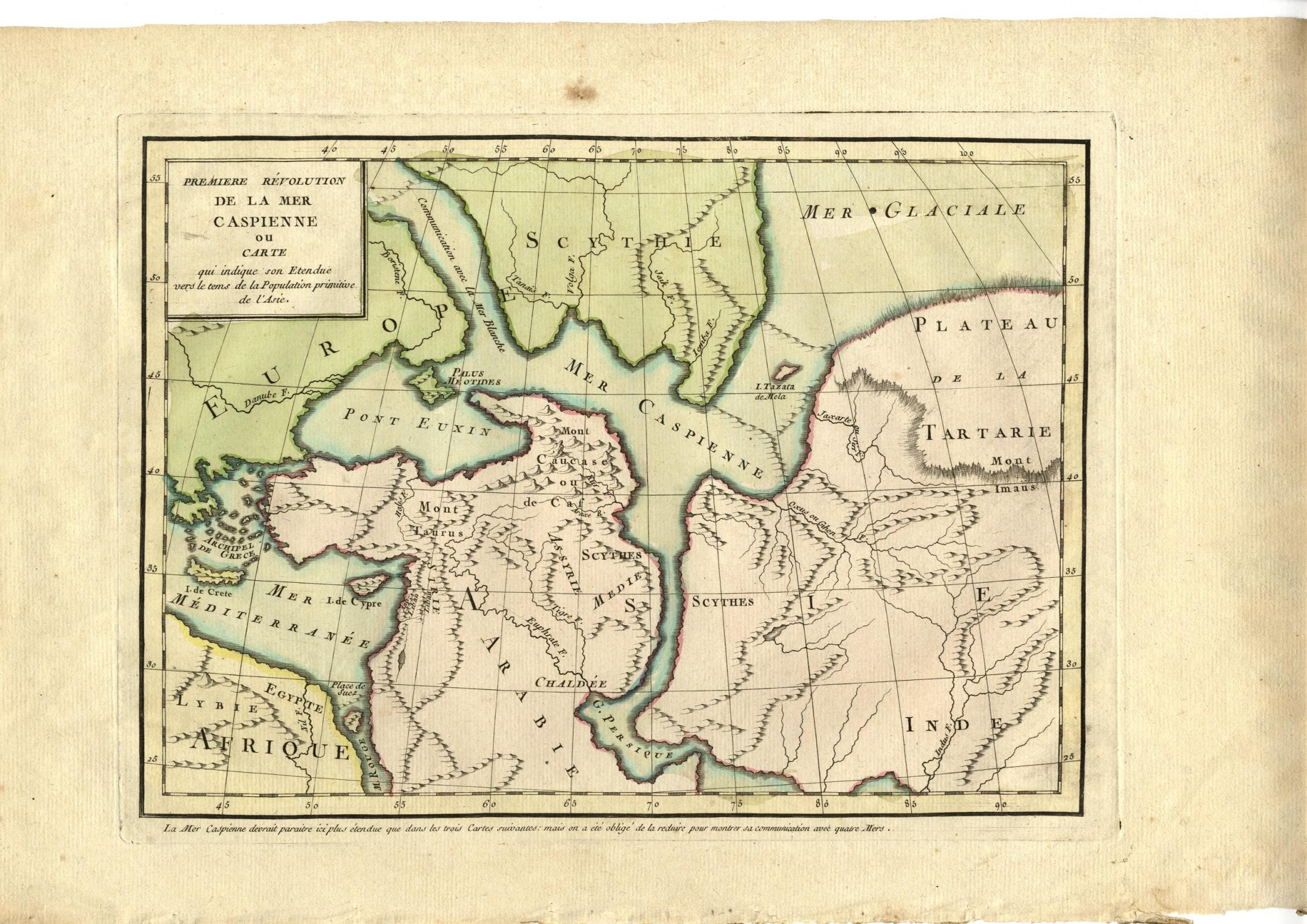 La Mer Caspienne [The Caspian Sea] De Sales, Jean-Baptiste-Claude Delisle [Near Fine]
