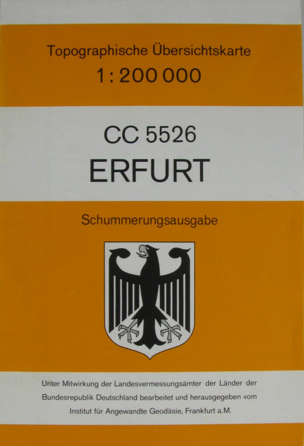 Topographische Übersichtskarte Erfurt (CC5526),