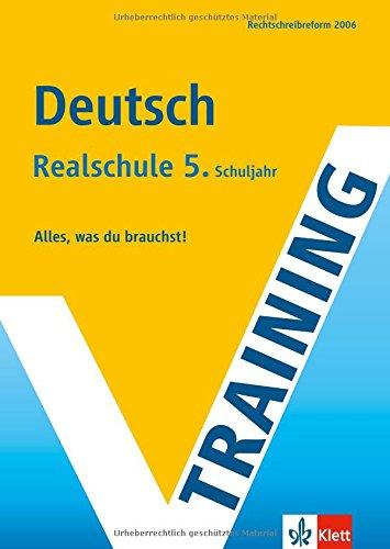 Training Deutsch, Realschule 5. Schuljahr.