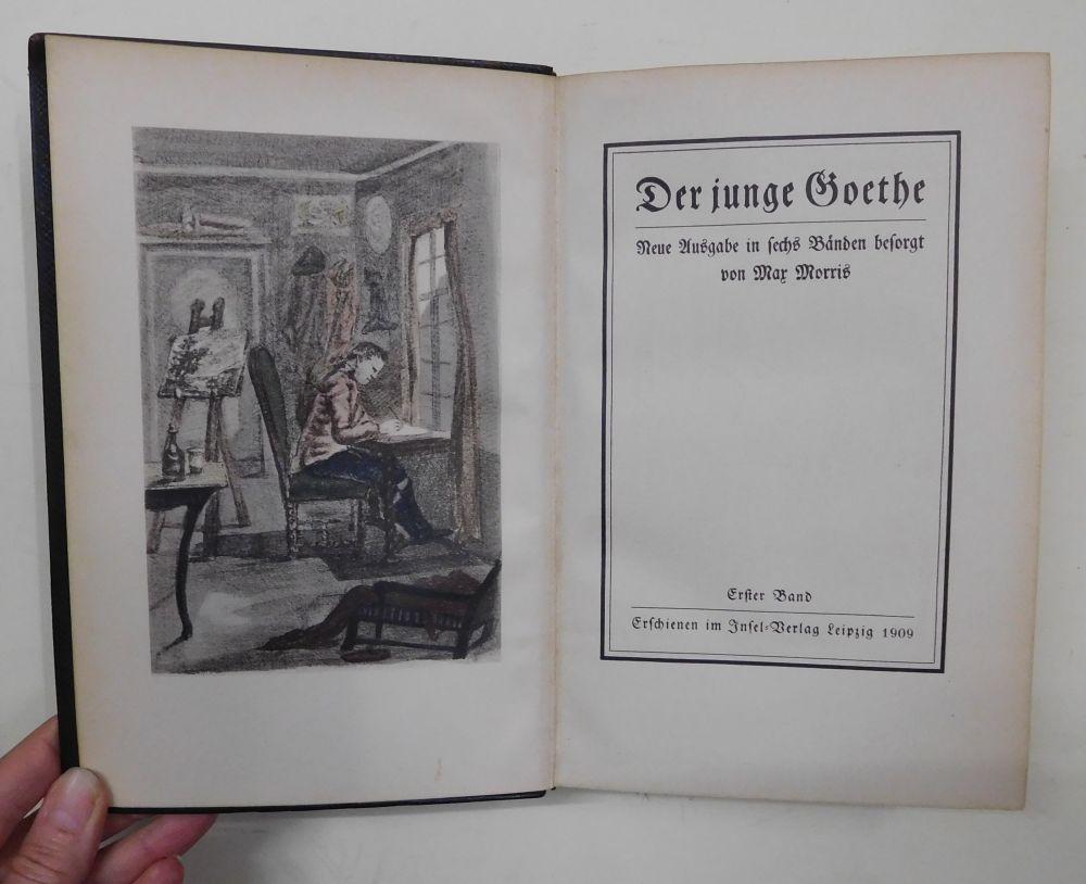 Der junge Goethe. Neue Ausgabe in sechs Bänden besorgt von Max Morris