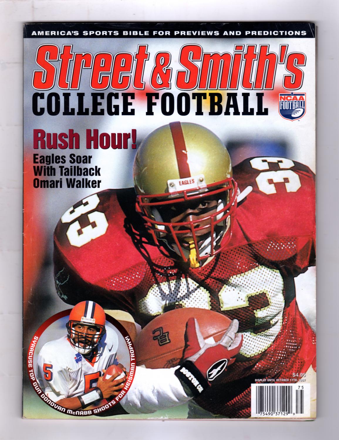 Street & Smith's College Football 1997 / Eastern Cover, with Omari