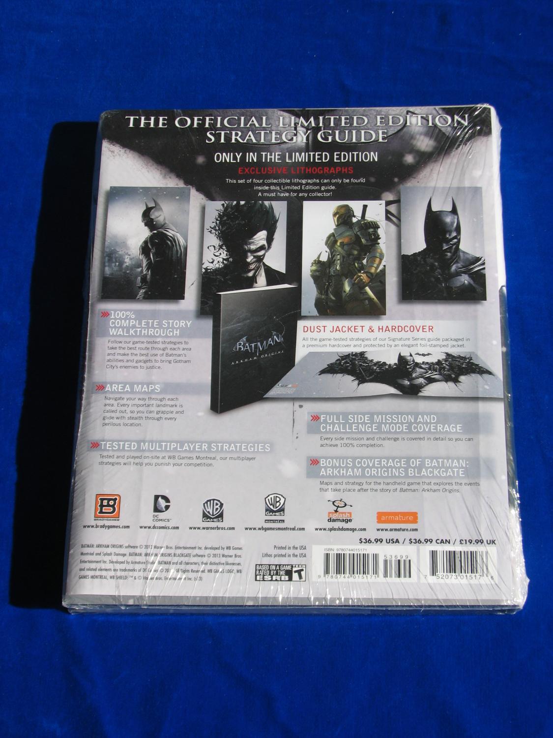 Batman Arkham Origins by BradyGames: Fine Hardcover (2013) 1st Edition |  Rodney
