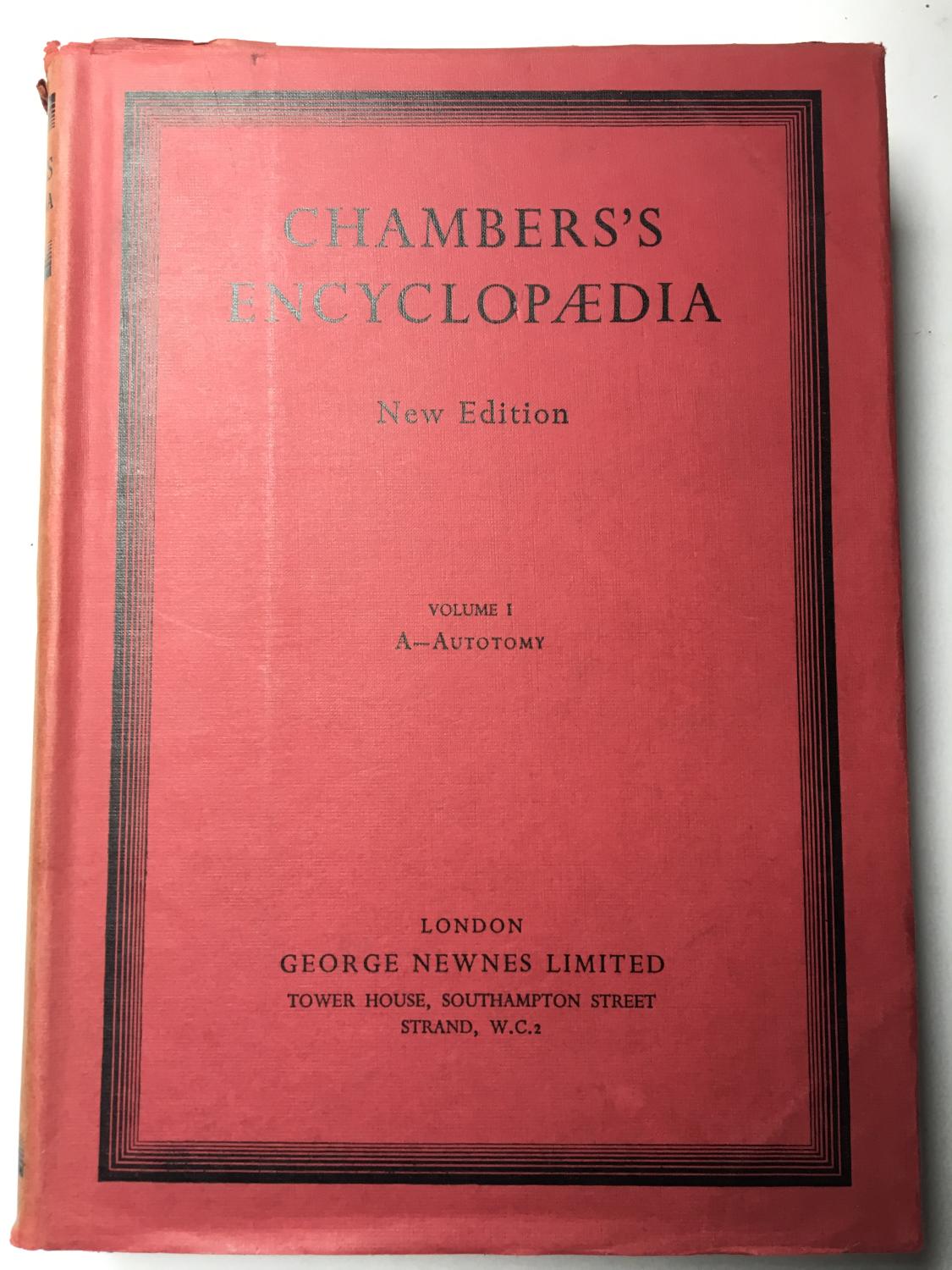 Chambers's Encyclopaedia New Edition in 15volumes plus World Survey of
