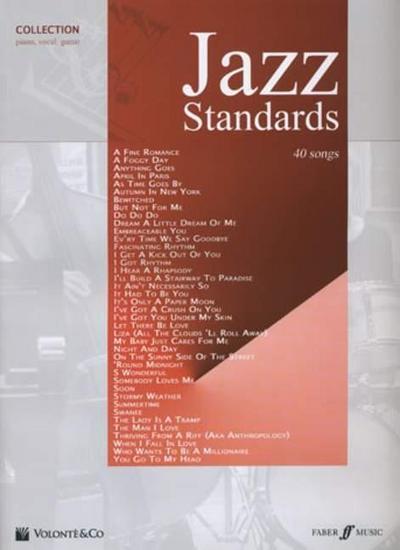 Jazz Standards : 40 Songs. Klavier und Gesang. Songbook.