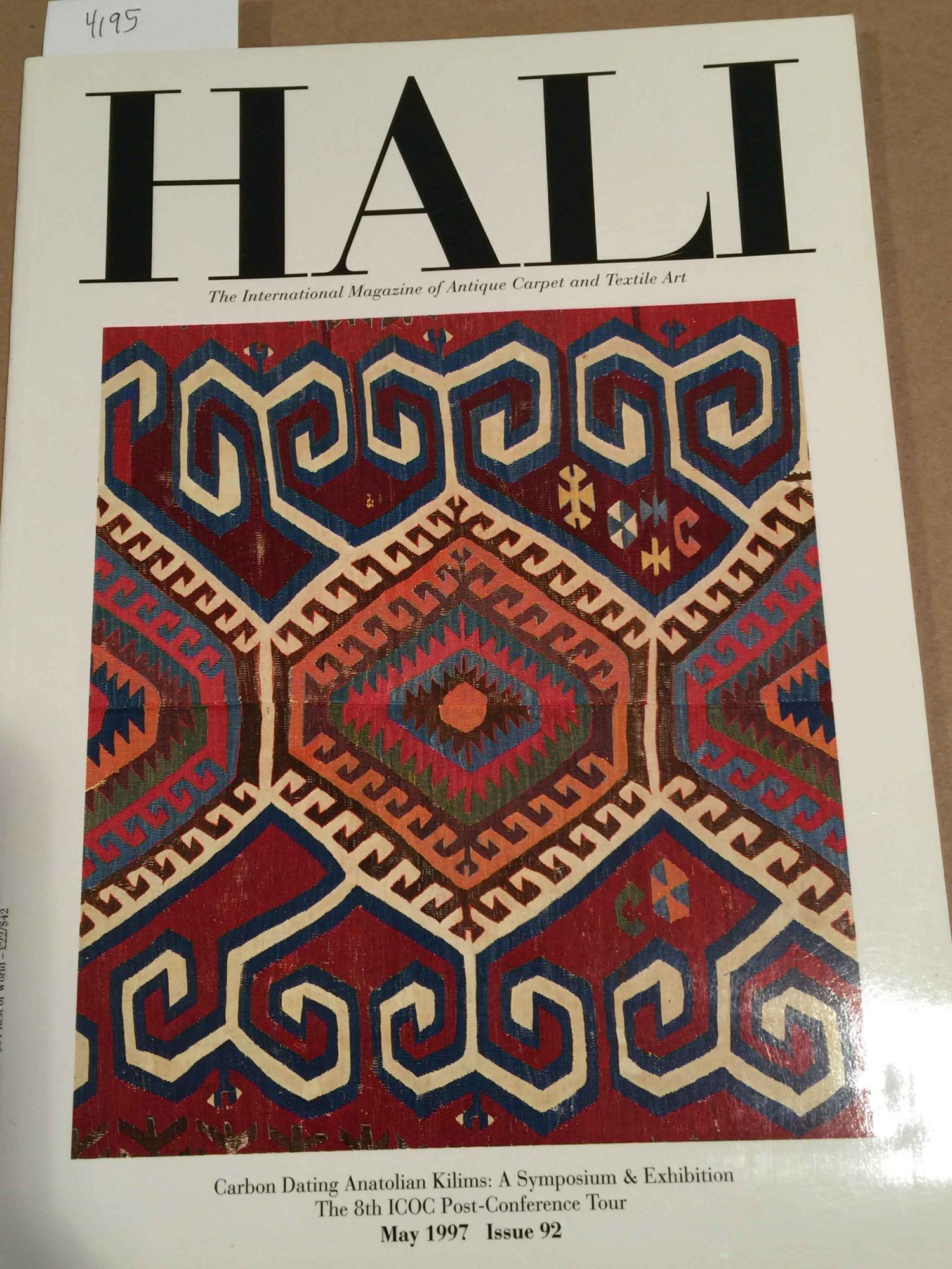 HALI The International Magazine of Antique Carpet and Textile Art 1997