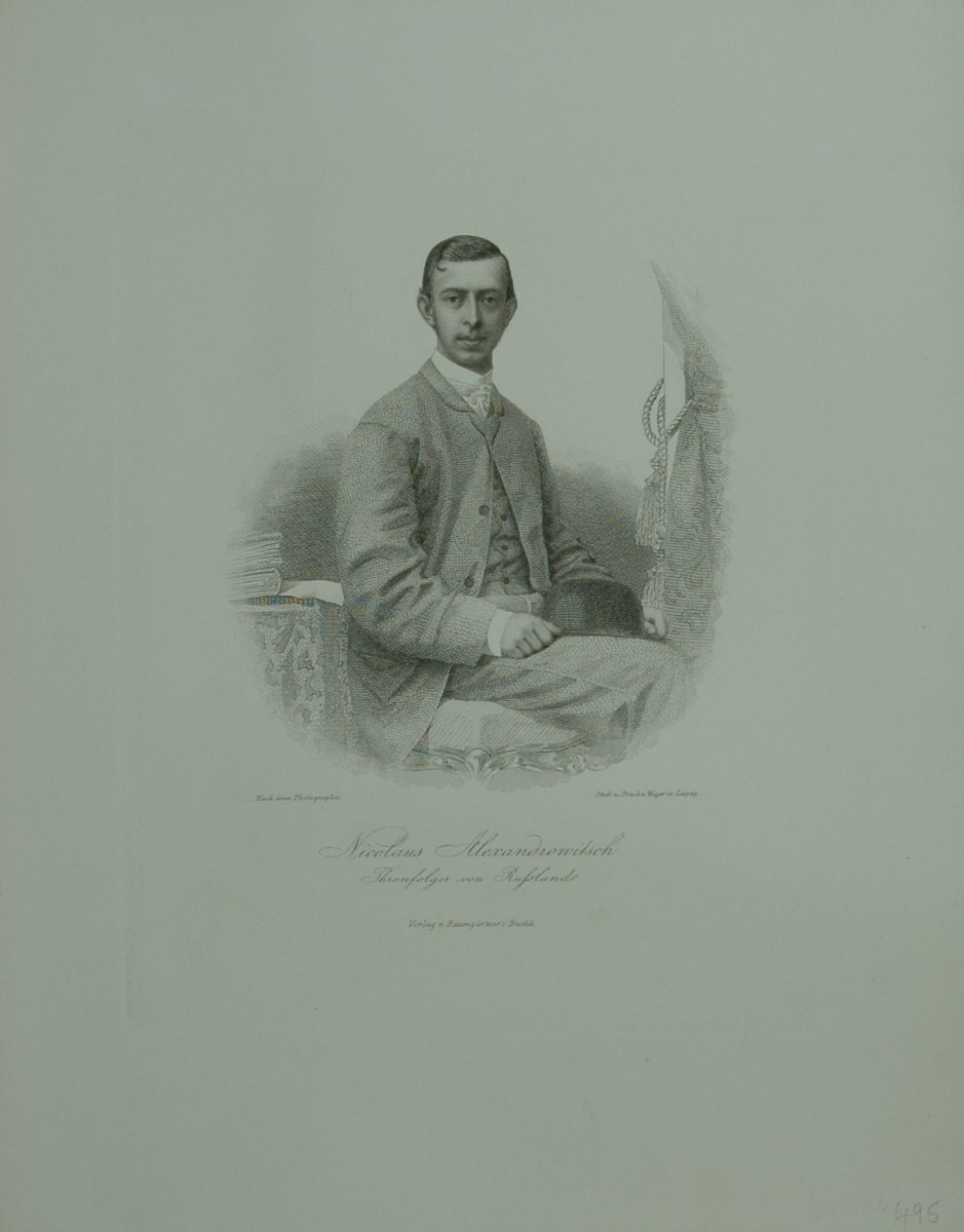 Porträt. Kniestück, sitzend. Unterrand mit Schrift 