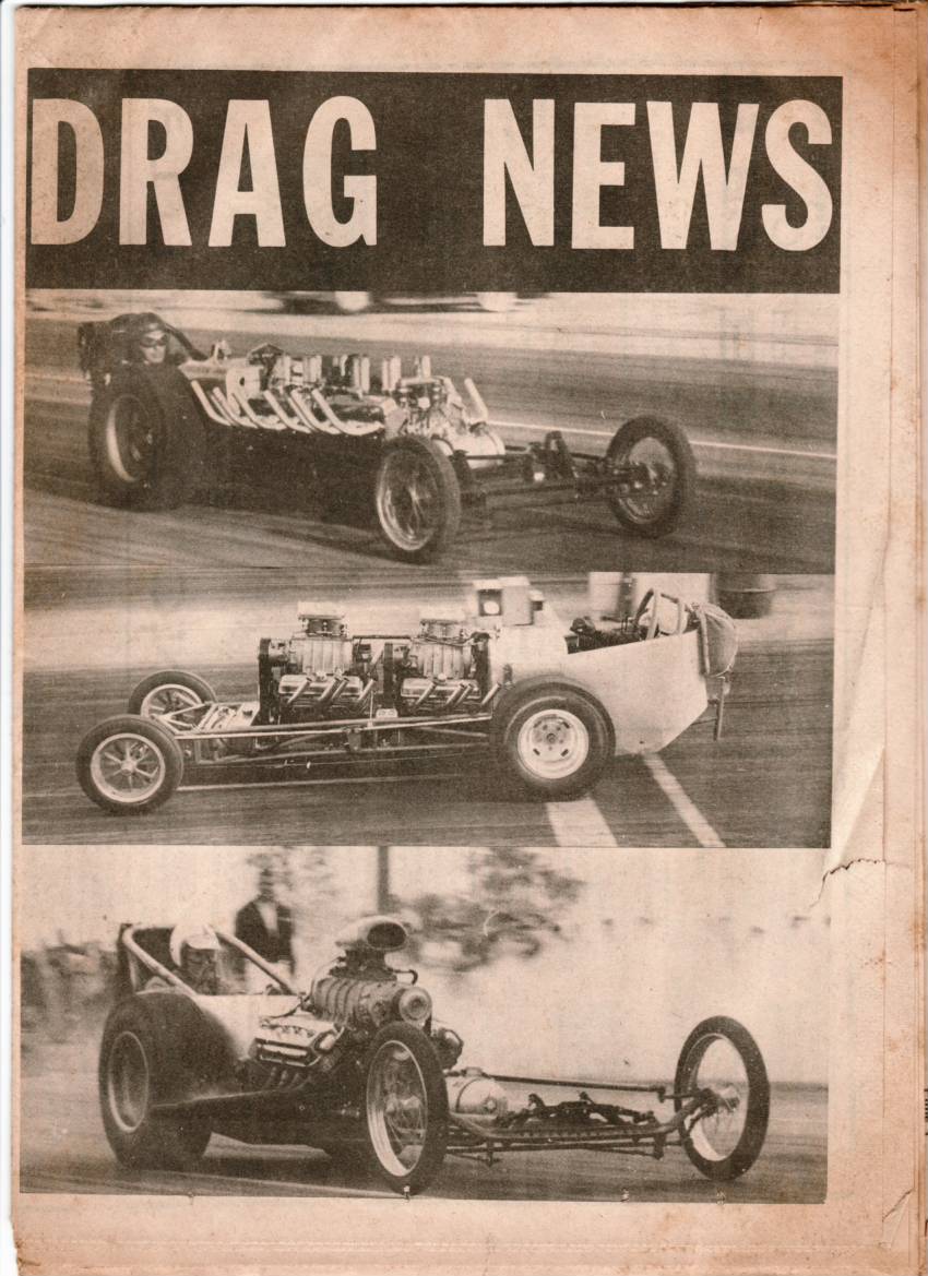 DRAG NEWS 1961 JAN 28 DOUBLE ENGINE RACE CAR COVER NHRA VG: Very Good ...