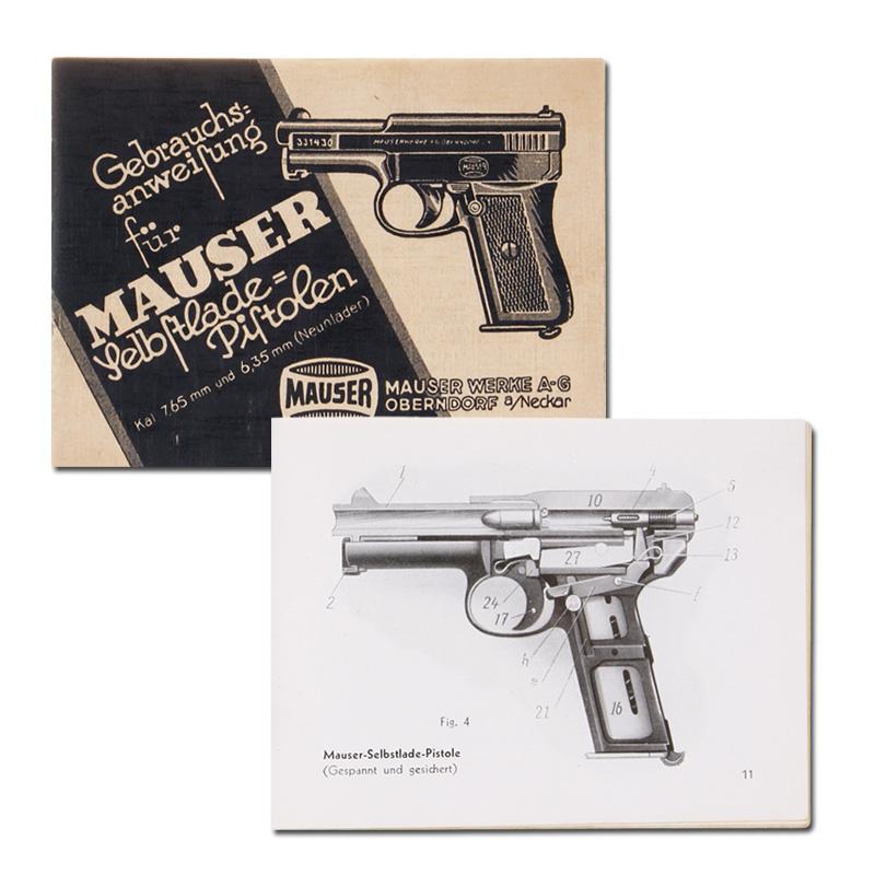 Mauser Selbstlade Pistolen Kal 7,65 mm und 6,35 mm Gebrauchsanweisung 