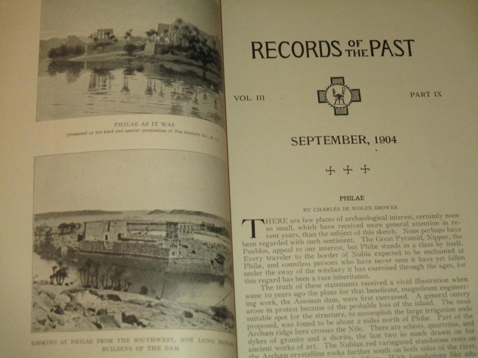 1904 Records of the Past Philae (Ancient Egypt) Exploration of the