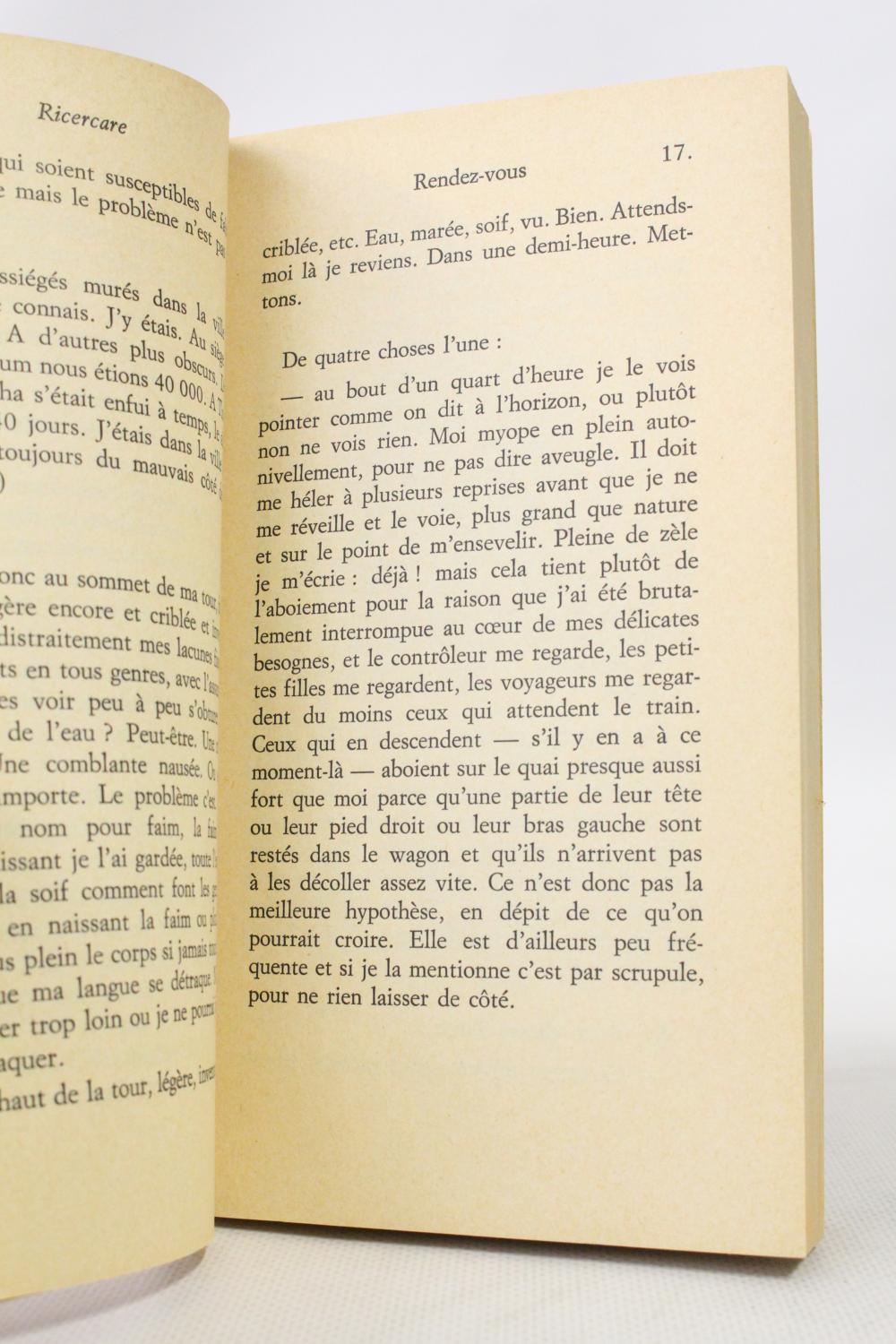 Ricercare by SERREAU Geneviève: couverture souple (1973) Signed by ...