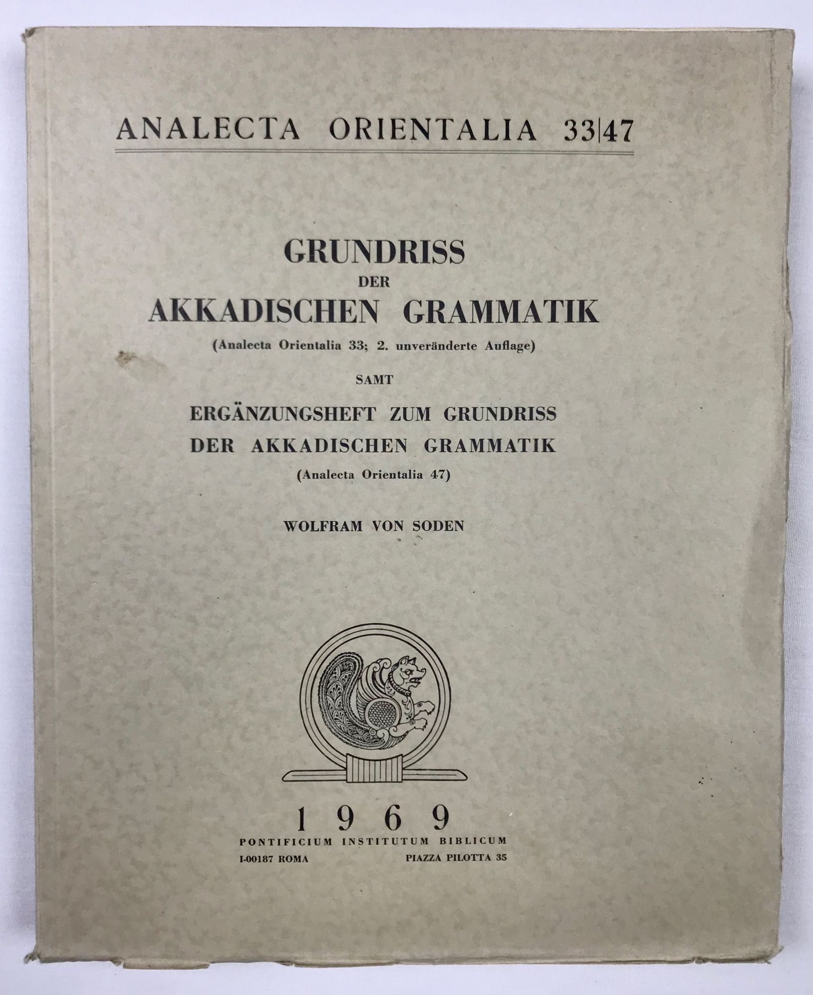 Grndriss der Akkadischen Grammatik