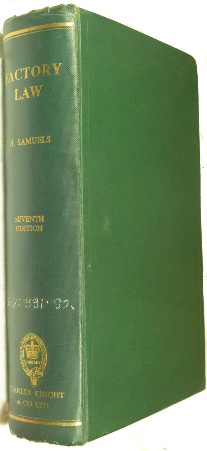 Factory Law Samuels, H [Good] [Hardcover]