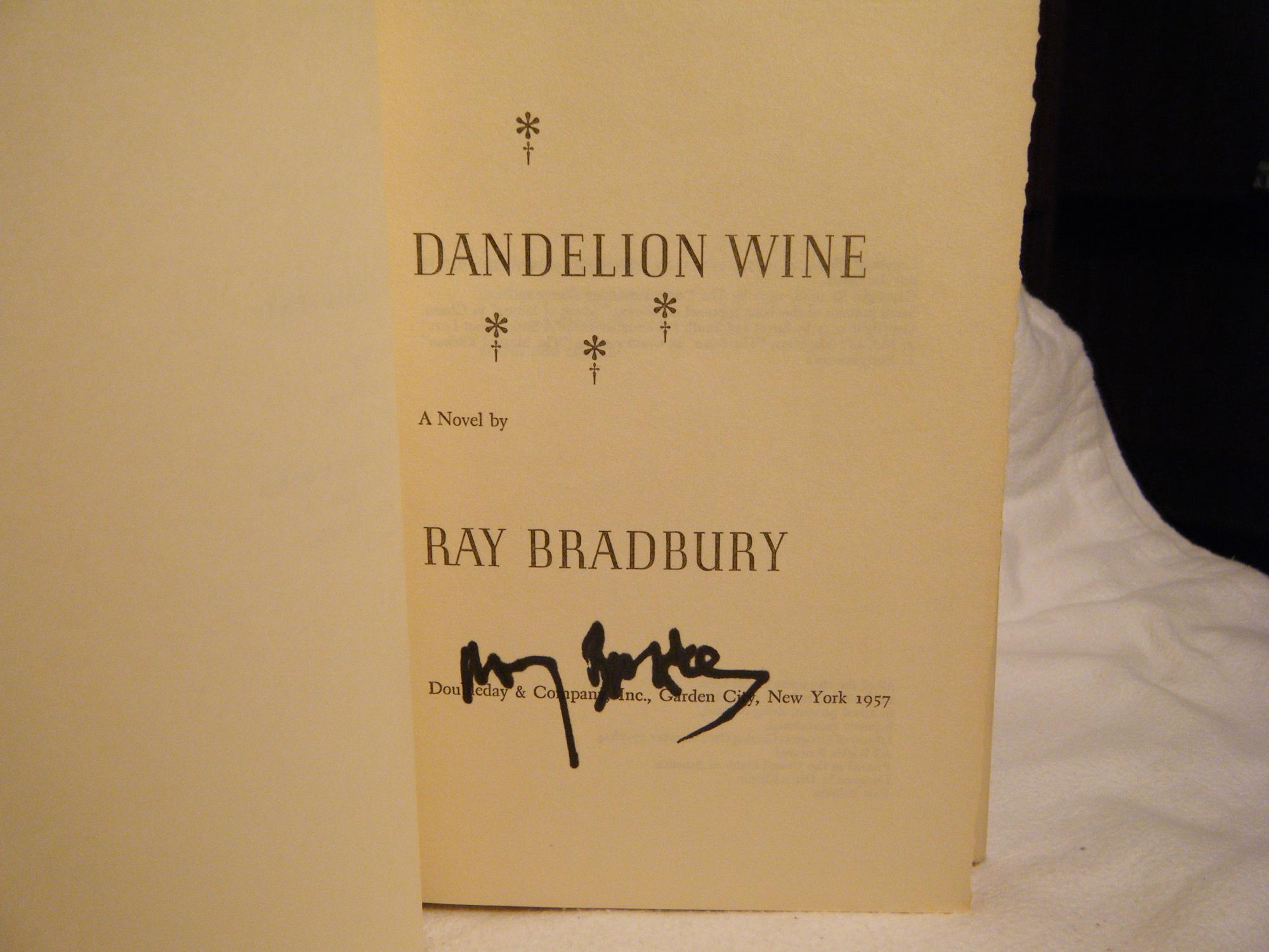Dandelion Wine by Bradbury, Ray: Very Good Hardcover (1957) First