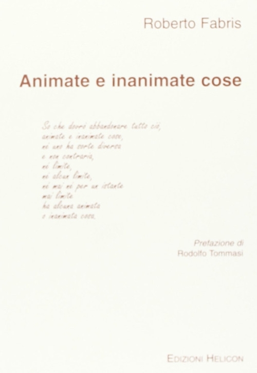 Animate e inanimate cose - Fabris Roberto