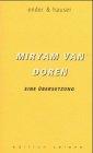 Miryam van Doren Eine Übersetzung. Vorw. v. Luther Blissett - David, Ender und Hauser Jack