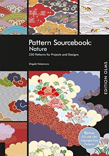 Pattern Sourcebook: Nature 1, w. CD-ROM 250 Patterns for Projects and Designs - Shigeki, Nakamura