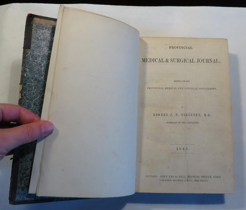 Provincial Medical & Surgical Journal. 1845. by Streeten, Robert J. N